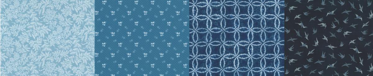 50 Years Of Moda Indigo - Four in One Quilt Fabric