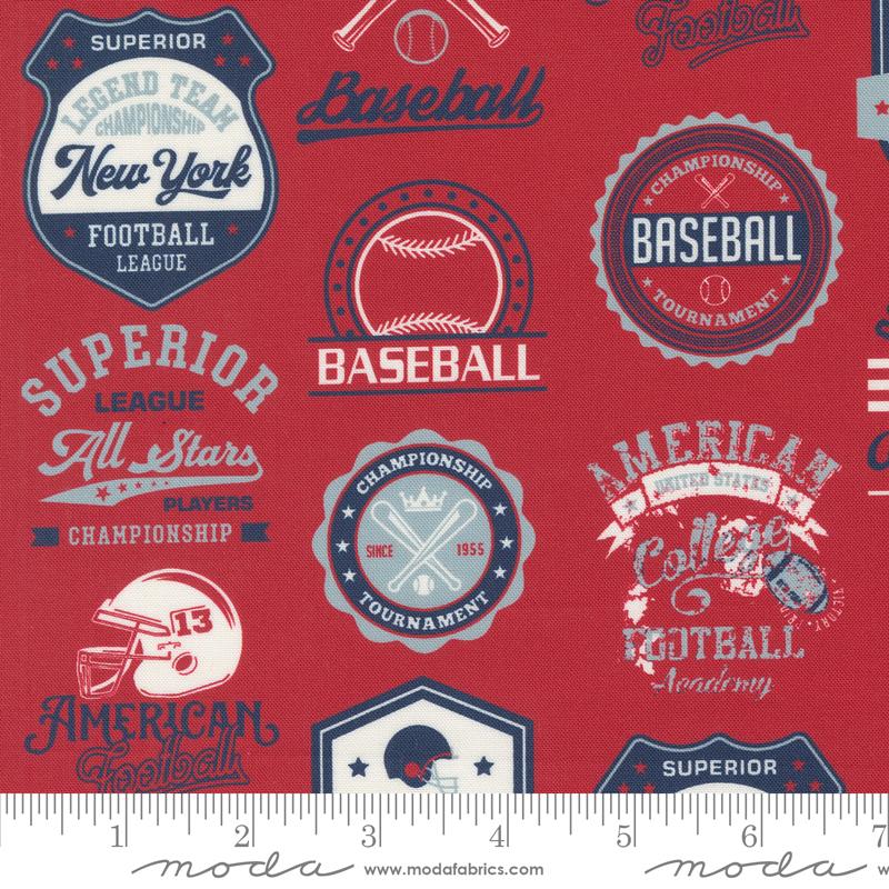 Play Ball Teams - Cardinal - Quilt Fabric