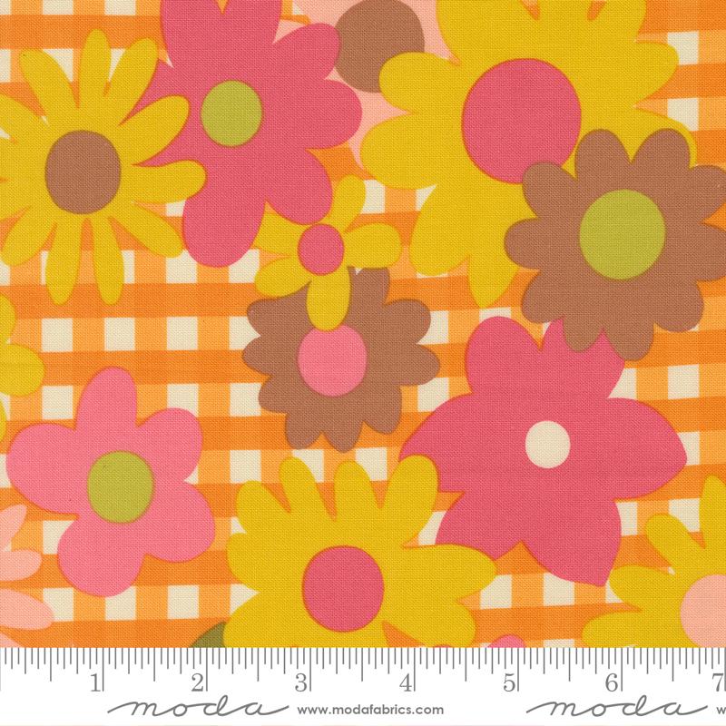 Happy Daze Flowers Sunrays - Quilt Fabric