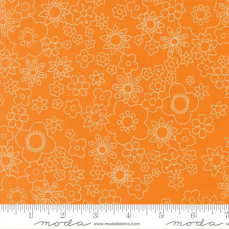 Happy Daze Flowers Sunrays - Quilt Fabric
