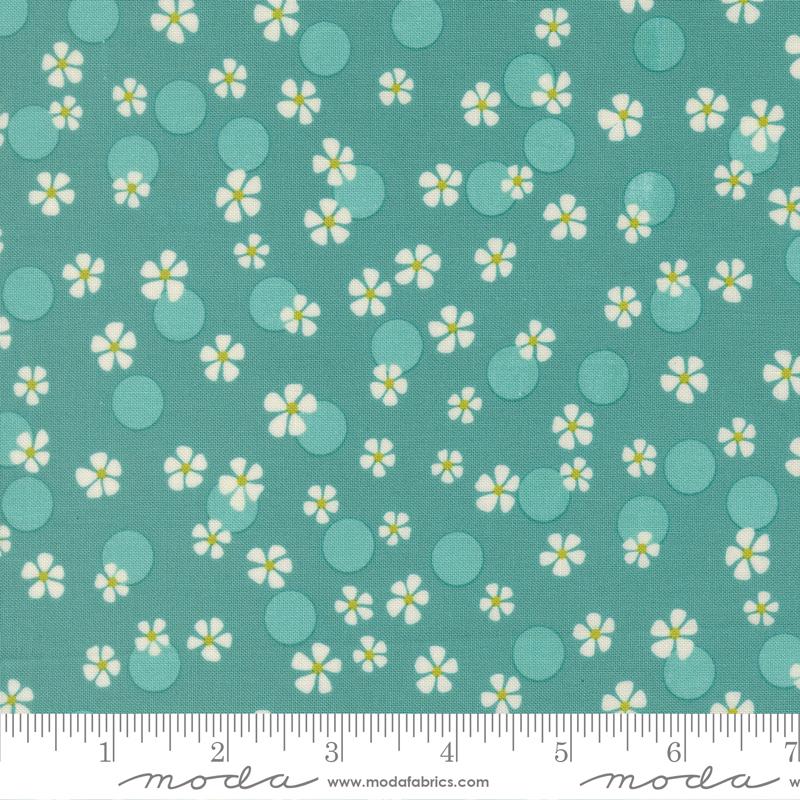 Happy Daze Dots Teal - Quilt Fabric