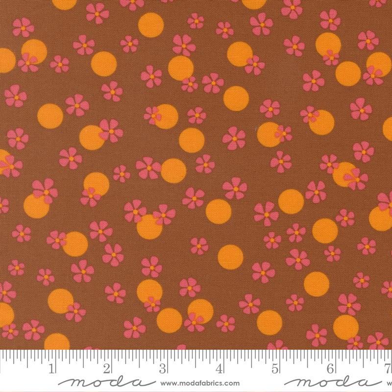 Happy Daze Dots Rust - Quilt Fabric