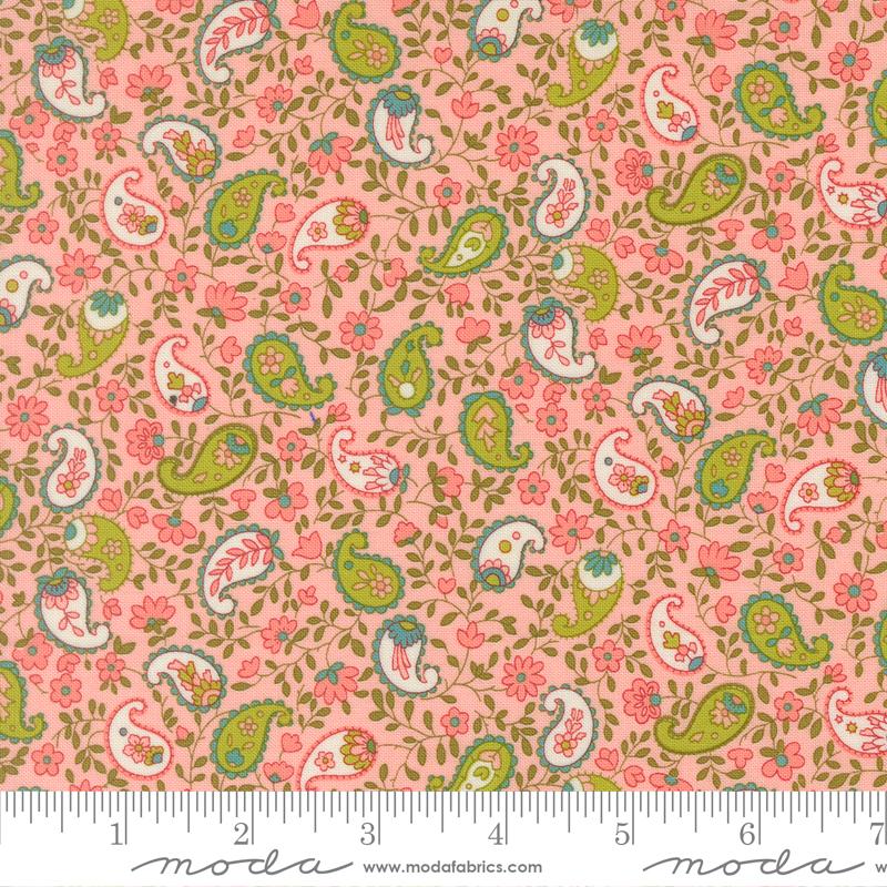 Happy Daze Paisley Bubblegum - Quilt Fabric