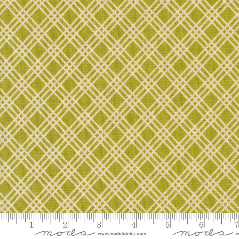Happy Daze Plaid Grass - Quilt Fabric