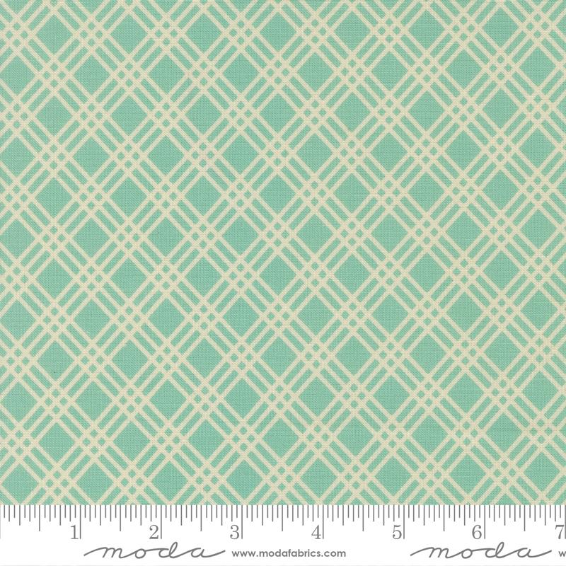 Happy Daze Plaid Aqua - Quilt Fabric