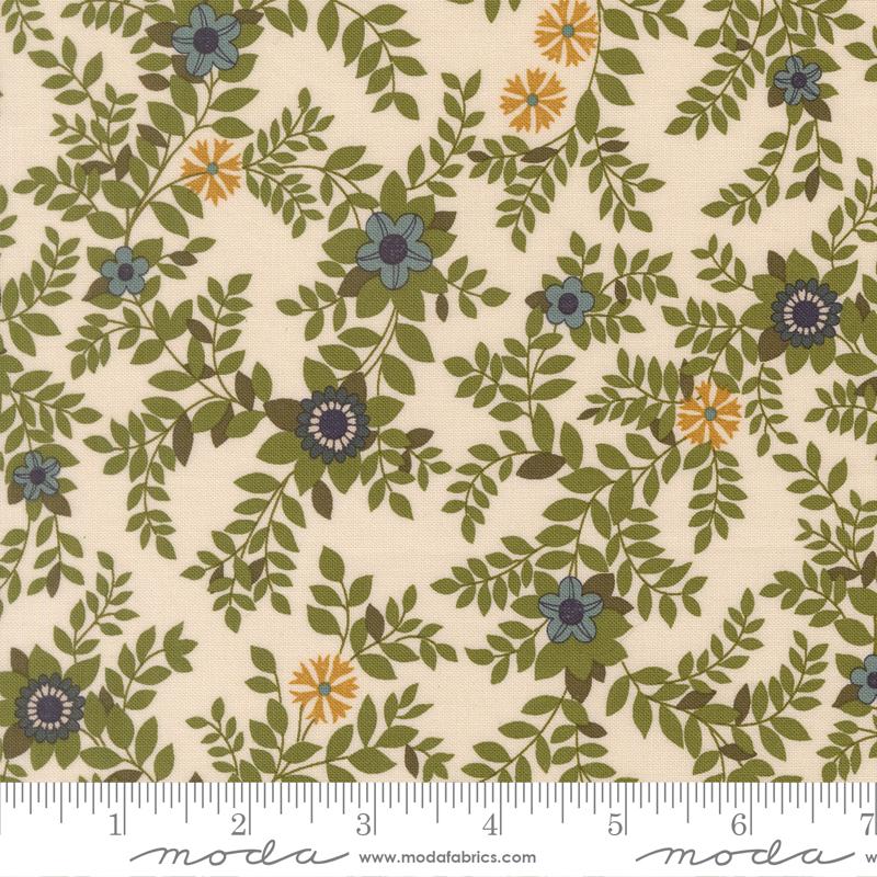 Chelsea Garden Vines Porcelain - Quilt Fabric