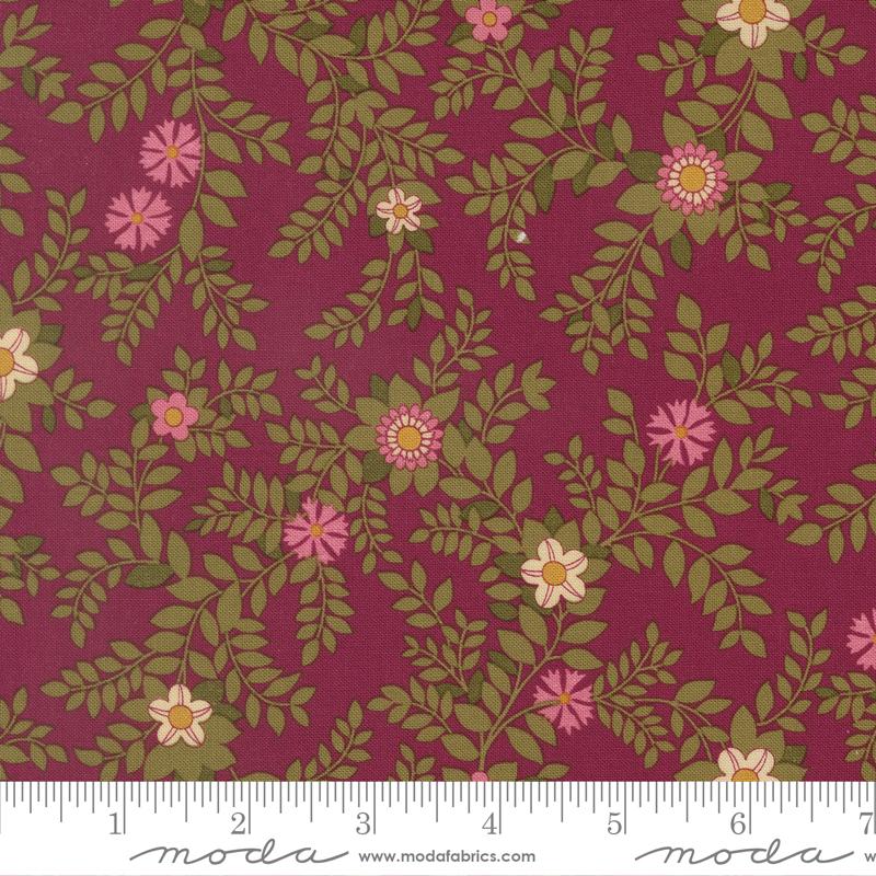 Chelsea Garden Vines Mulberry - Quilt Fabric