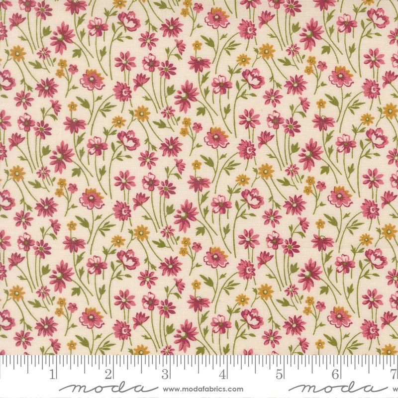 Chelsea Garden Posy Porcelain - Quilt Fabric
