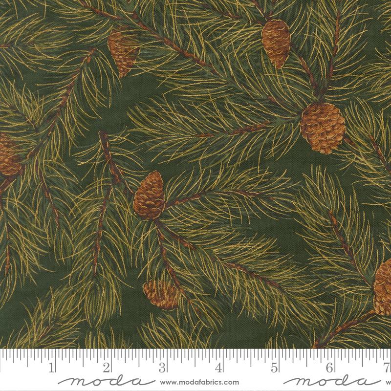 Merry Manor 2025 Pine Evergreen - Quilt Fabric