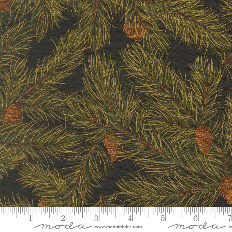 Merry Manor 2025 Pine Ebony - Quilt Fabric