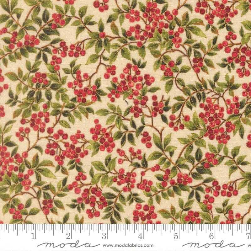 Merry Manor 2025 Berry Cream - Quilt Fabric