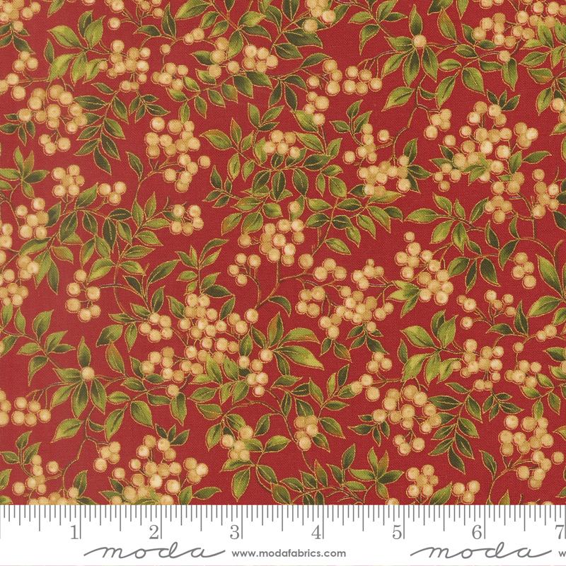 Merry Manor 2025 Berry Crimson - Quilt Fabric