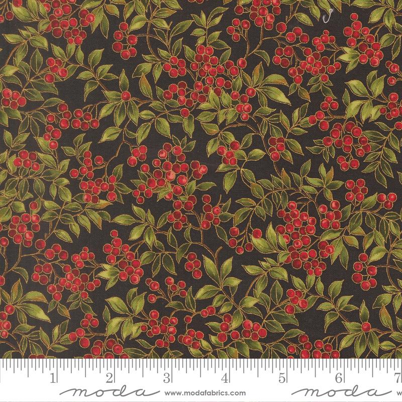 Merry Manor 2025 Berry Ebony - Quilt Fabric