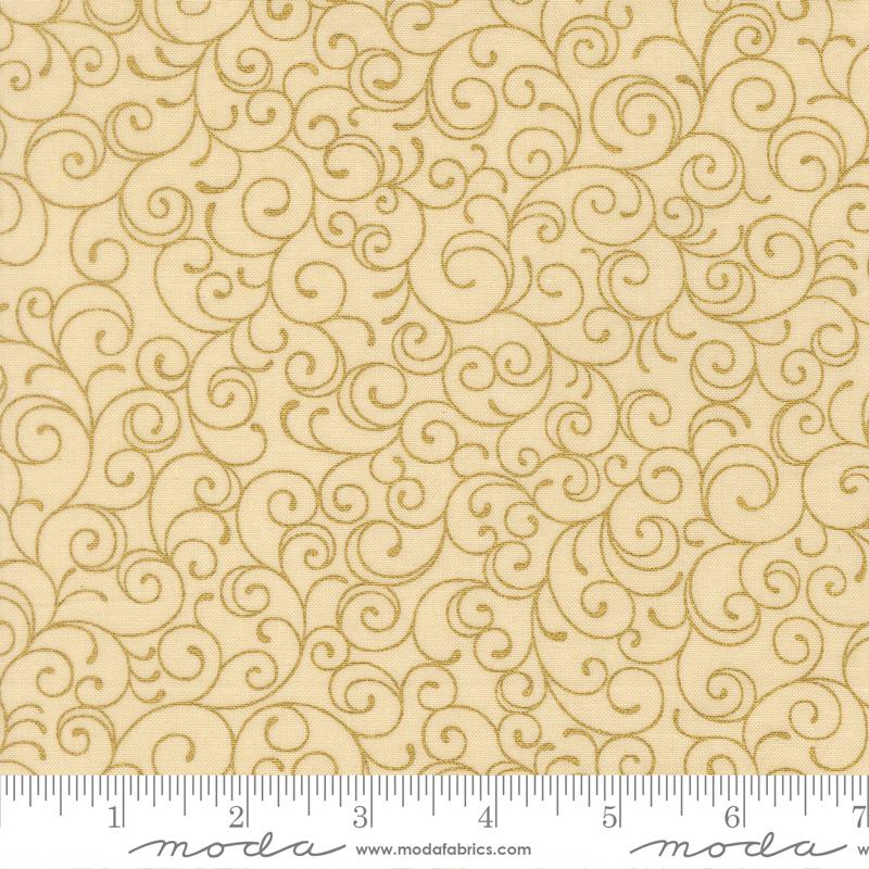 Merry Manor 2025 Swirl Cream - Quilt Fabric