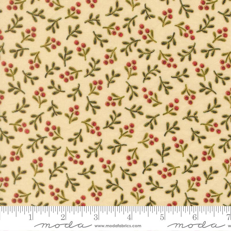 Merry Manor 2025 Holly Cream - Quilt Fabric