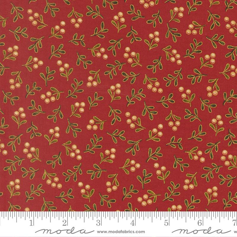 Merry Manor 2025 Holly Crimson - Quilt Fabric