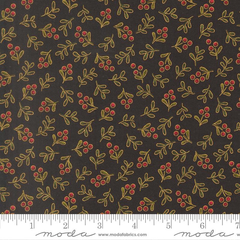 Merry Manor 2025 Holly Ebony - Quilt Fabric