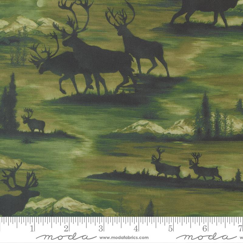 Wild Blue Yonder Elk Pine - Quilt Fabric