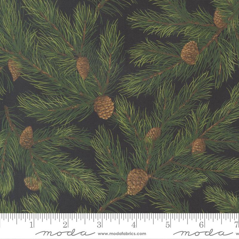 Wild Blue Yonder Pinecone Midnight - Quilt Fabric