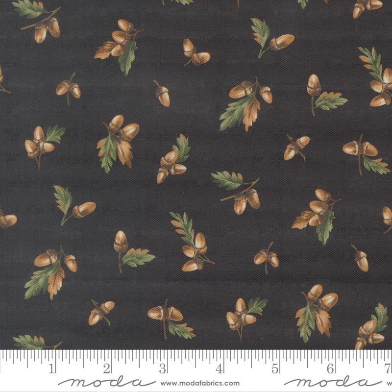 Wild Blue Yonder Acorn Midnight - Quilt Fabric