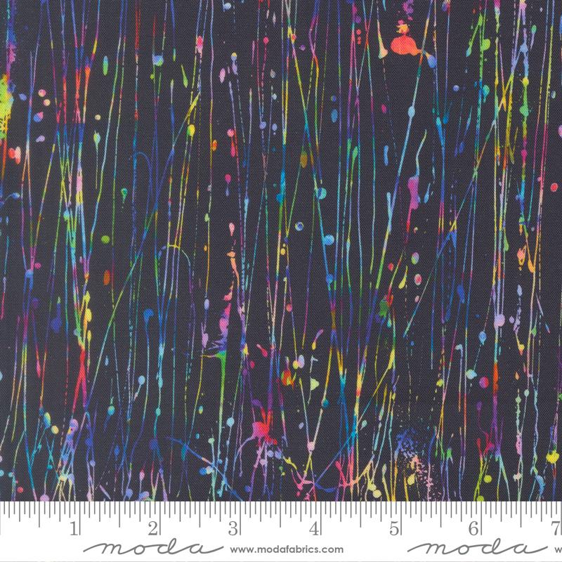 Gradients Gallery Dripping Midnight Rain - Quilt Fabric
