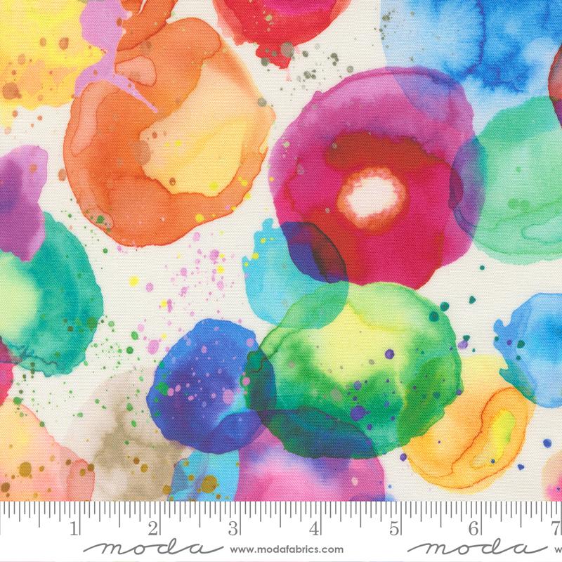 Gradients Gallery Watercolor Rainbow - Quilt Fabric