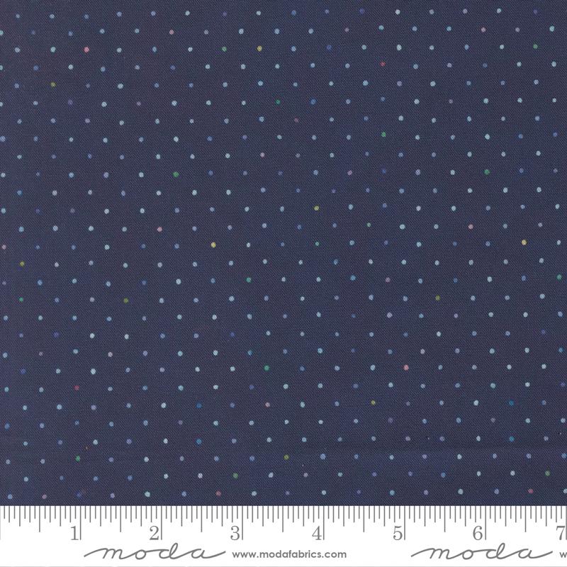 Summer Breeze 2027 Dots Royal - Quilt Fabric, zoomed in. Select this picture to zoom back out.