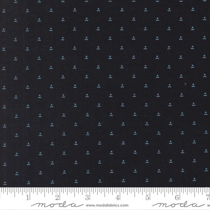 Ophelia Tranquil Midnight - Quilt Fabric, zoomed in. Select this picture to zoom back out.