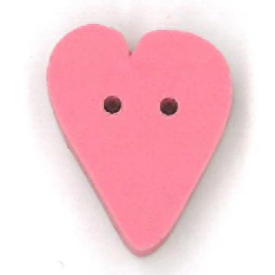 Small Baby Pink Heart - Button