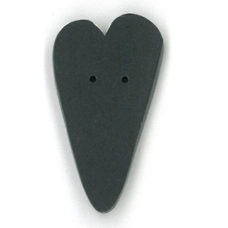 Extra Large Black Heart - Button