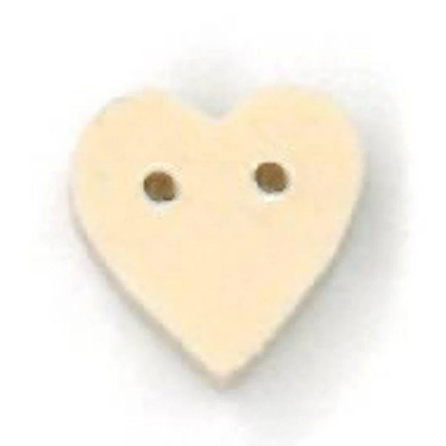 Tiny Tea Dyed Heart - Button