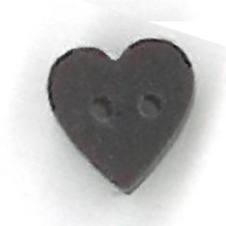 Tiny Black Cherry Heart - Button