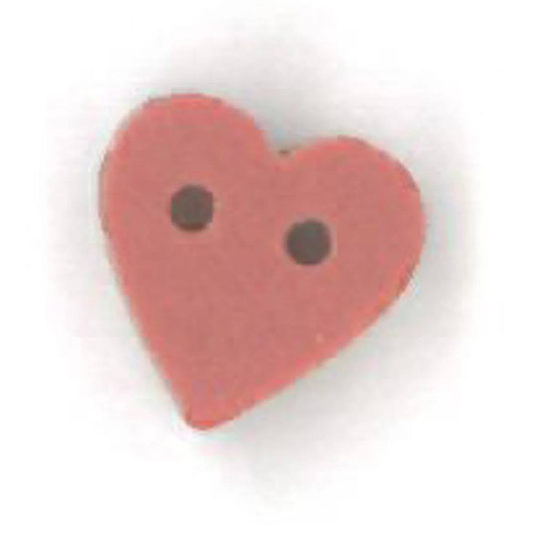 Tiny Rose Heart - Button