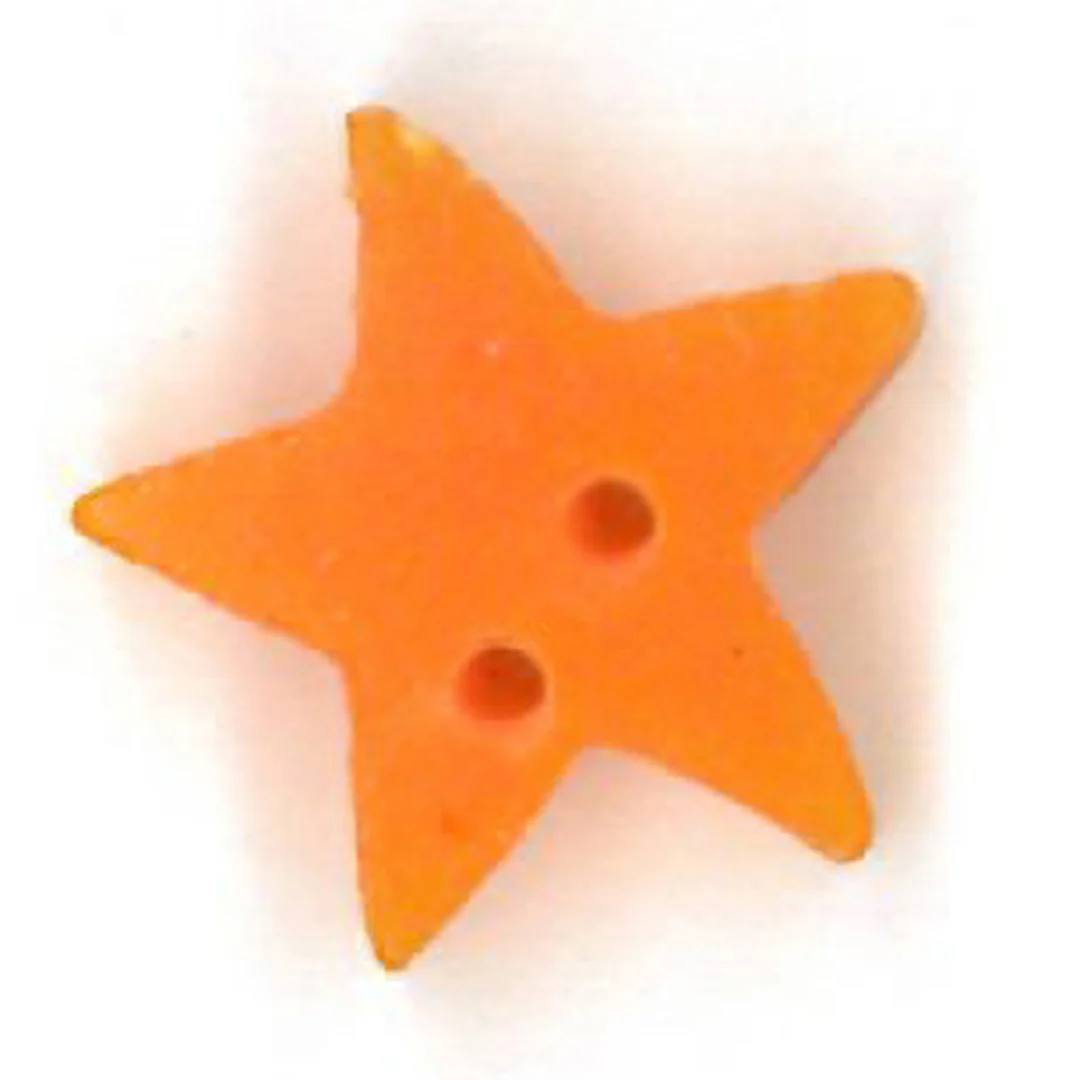 Medium Orange Star Button