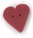 Small True Red Heart - Button