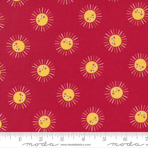 Rainbow Garden Apple - Sunny Day Sun - Quilt Fabric