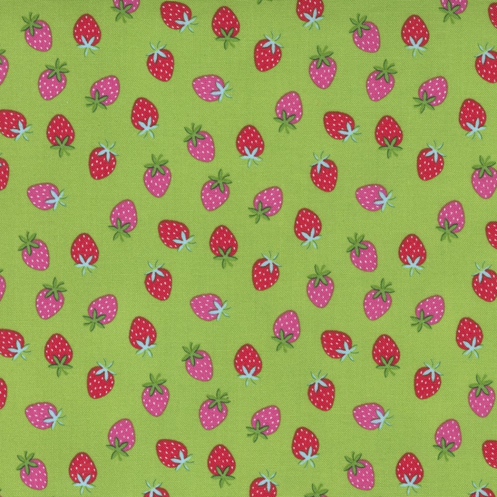 Rainbow Garden Sprout - Merry Berry Strawberry - Fabric