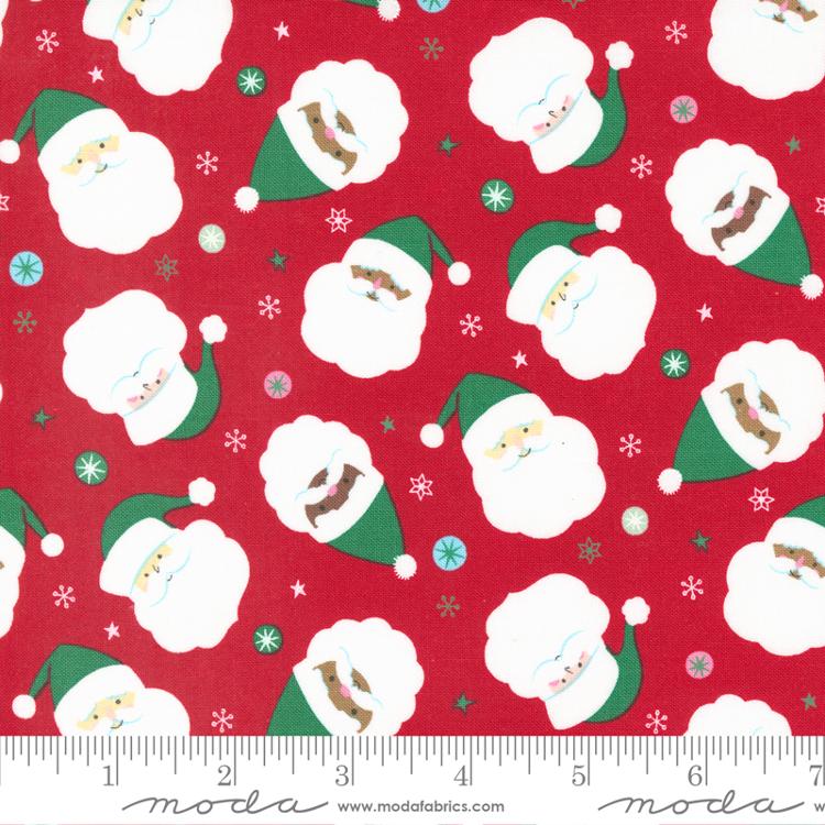 Hello Holidays Santa - Red Scarf - Quilt Fabric