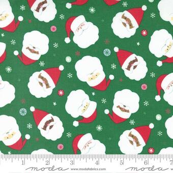 Hello Holidays Santa - Evergreen - Quilt Fabric