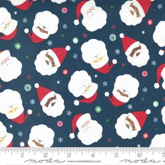 Hello Holidays Santa - Night Sky - Quilt Fabric