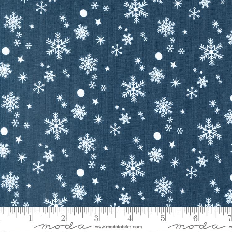 Hello Holidays Snowflakes - Night Sky - Quilt Fabric