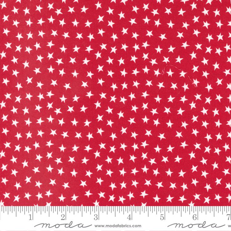Hello Holidays Stars - Red Scarf - Quilt Fabric