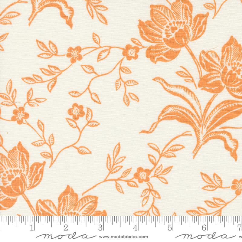 Denim Daisies Bloom - Ivory Butterscotch - Quilt Fabric