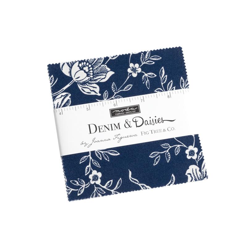 Denim Daisies - Charm Pack