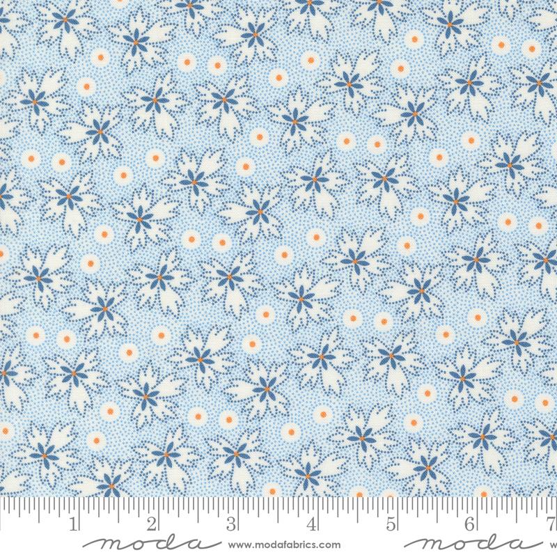 Denim Daisies Prairie - Stonewashed - Quilt Fabric