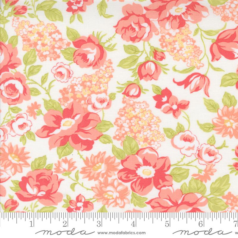 Portofino Blooms - Cloud - Quilt Fabric