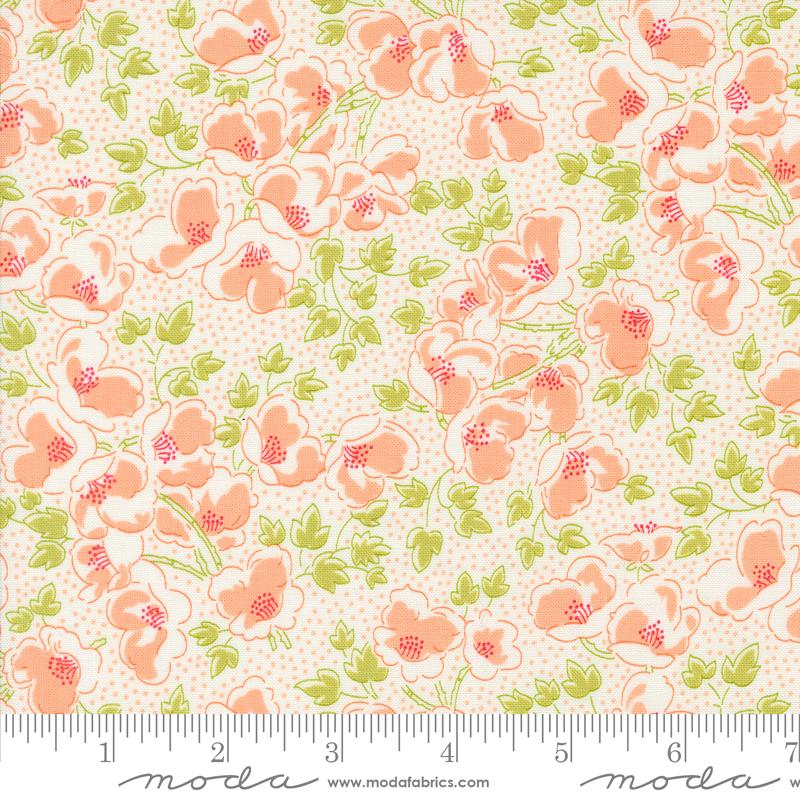 Portofino Floral - Cloud - Quilt Fabric