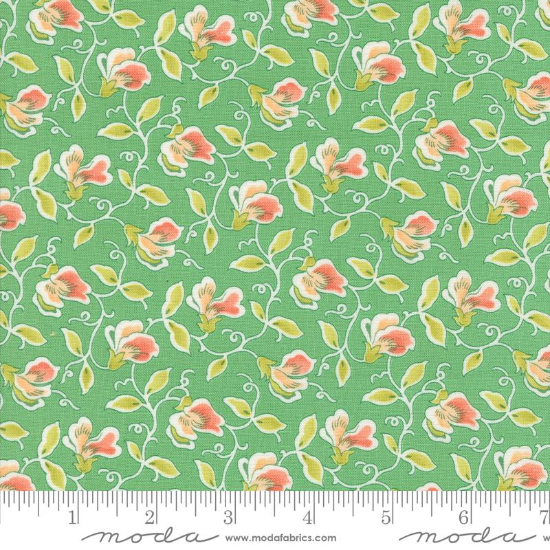 Portofino Flower - Azure - Quilt Fabric