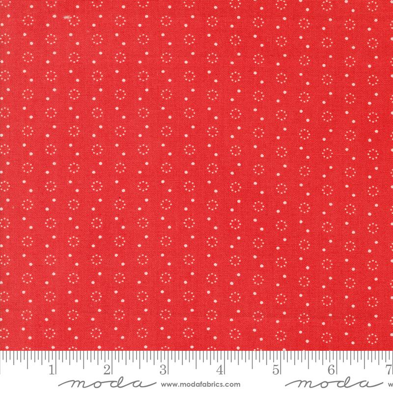 Portofino Dots - Pomegranate - Quilt Fabric