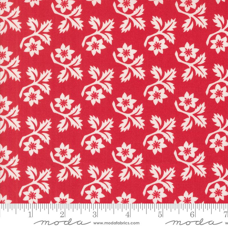 Buon Natale Floral - Pomegranate - Quilt Fabric